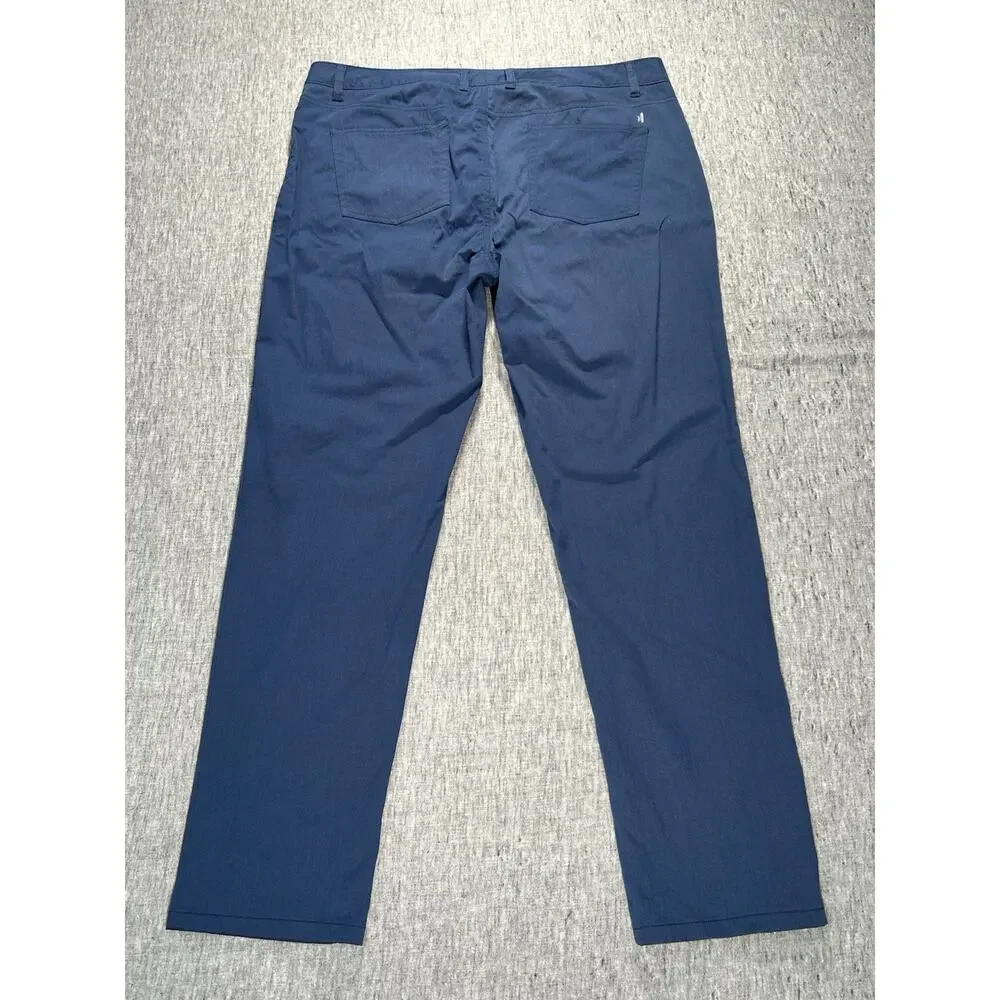 Johnnie O Marin Prep-Formance Pants Mens 40x32 High Tide 5-Pocket Stretch